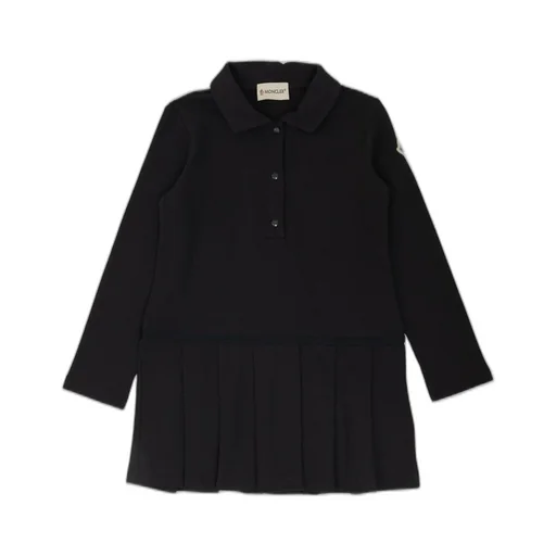 Moncler Enfant Polo Collar Pleated Dress