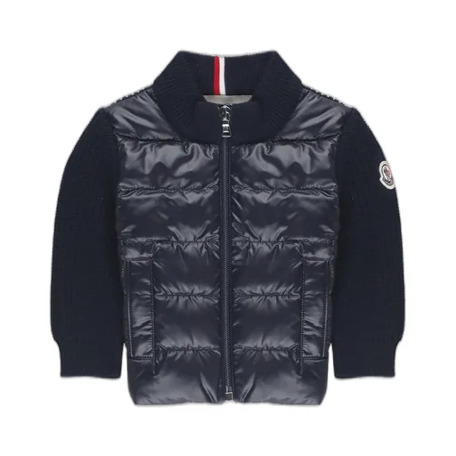 Moncler Enfant Logo Patch Zip-Up Cardigan