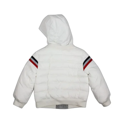 Moncler Enfant Stripe Detailed Hooded Jacket