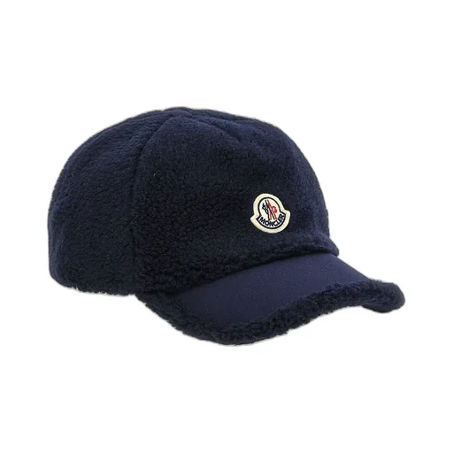 Moncler Enfant Logo Patch Fleece Cap