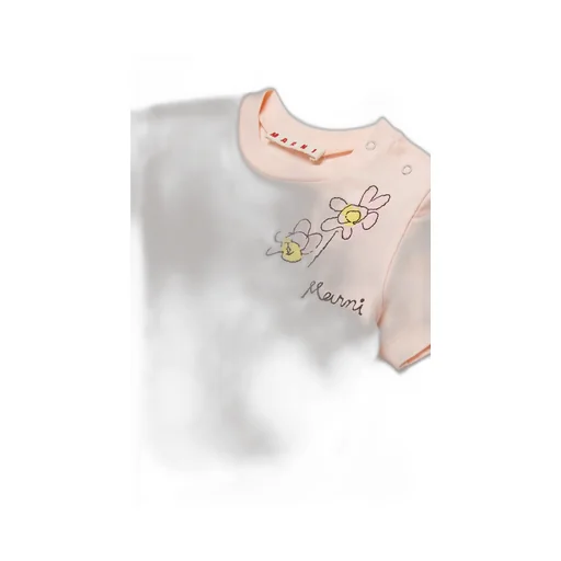Marni Kids Logo Embroidered Crewneck T-Shirt