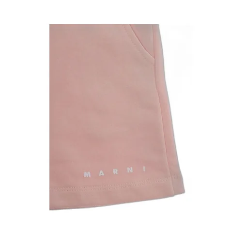 Marni Kids Logo Embroidered Track Shorts