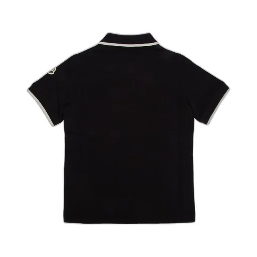 Moncler Enfant Logo-Embroidered Short-Sleeved Polo Shirt