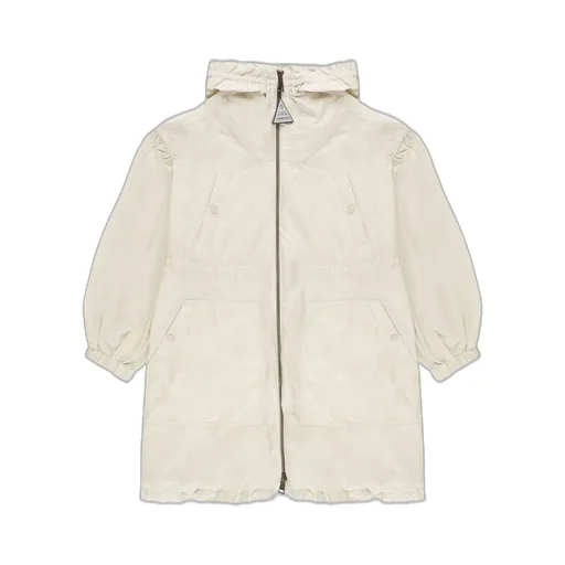 Moncler Enfant Logo Patch Hooded Padded Coat