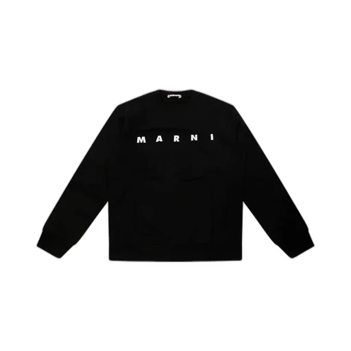 Marni Kids Logo-Printed Crewneck Sweatshirt