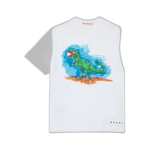 Marni Kids Graphic Printed Crewneck T-Shirt