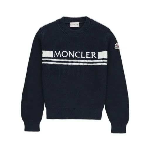 Moncler Enfant Logo-Embroidered Crewneck Jumper