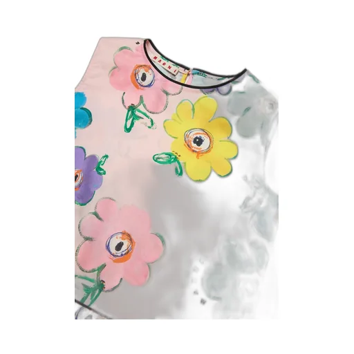 Marni Kids Floral Printed Tank Top