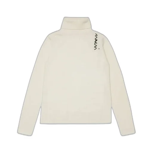 Marni Kids Logo Embroidered Turtleneck Knitted Jumper