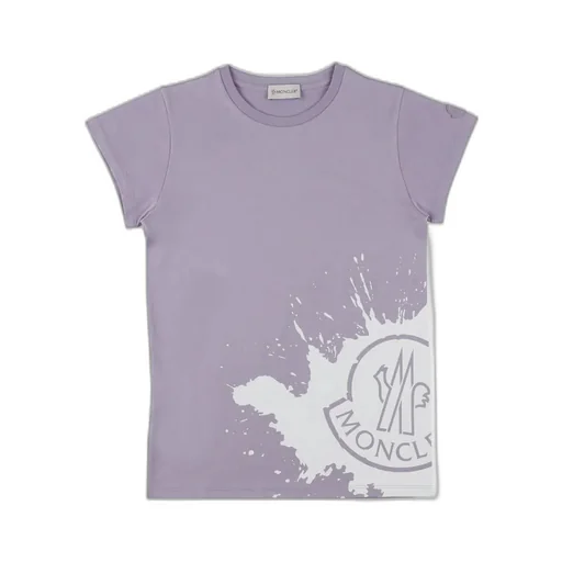 Moncler Enfant Logo Printed Crewneck T-Shirt