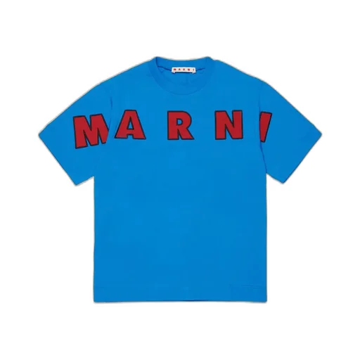 Marni Kids Logo-Appliqué Crewneck T-Shirt