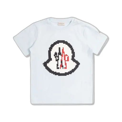 Moncler Enfant Logo Printed Crewneck T-Shirt
