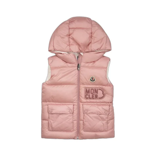 Moncler Enfant Logo Patch Hooded Vest