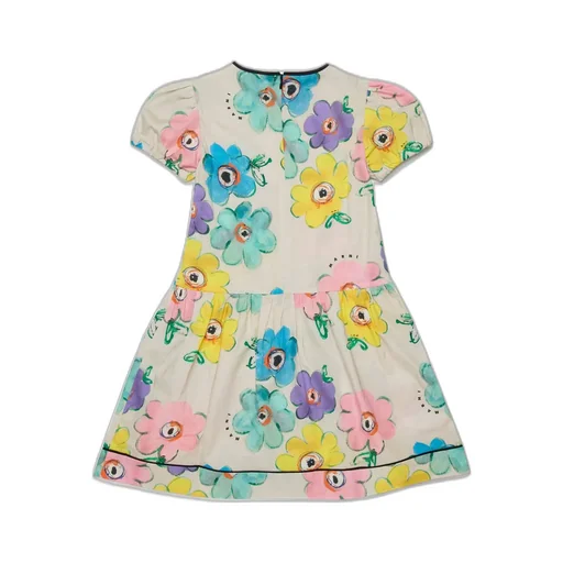 Marni Kids Floral Printed Short-Sleeved Dress