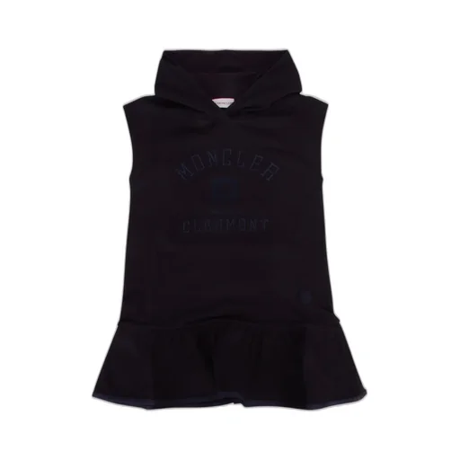 Moncler Enfant Embroidered Hooded Dress