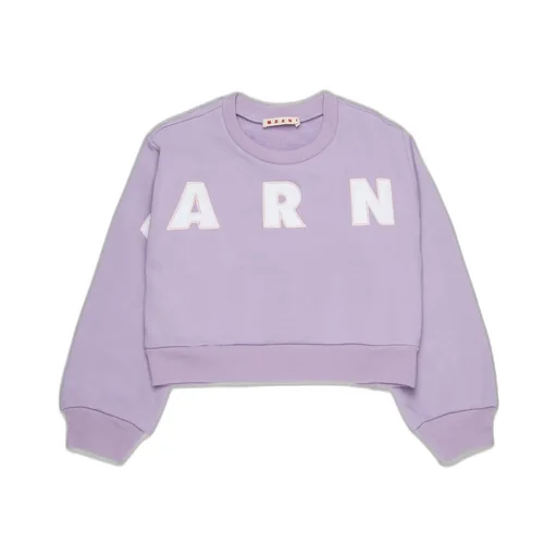 Marni Kids Logo Embroidered Crewneck Sweatshirt