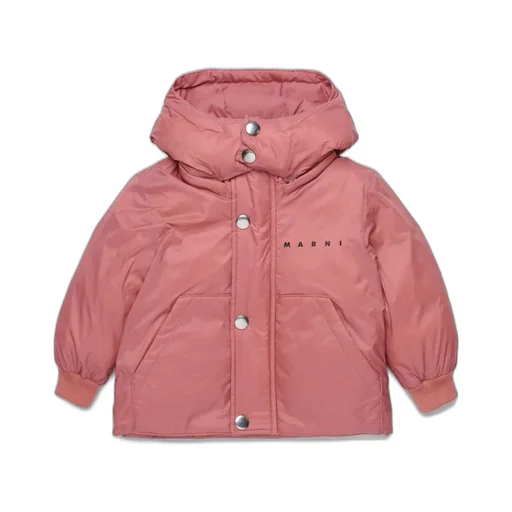 Marni Kids Logo Printed Hooded Jacket