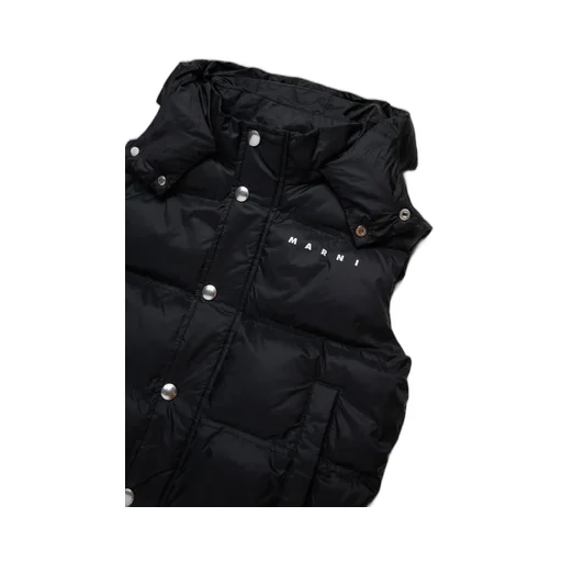 Marni Kids Logo-Printed Hooded Gilet