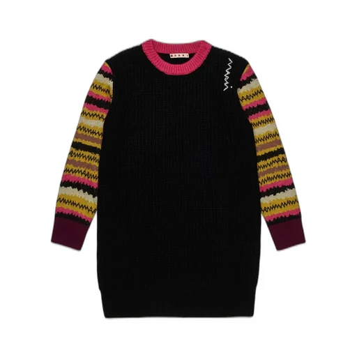 Marni Kids Striped Knitted Dress
