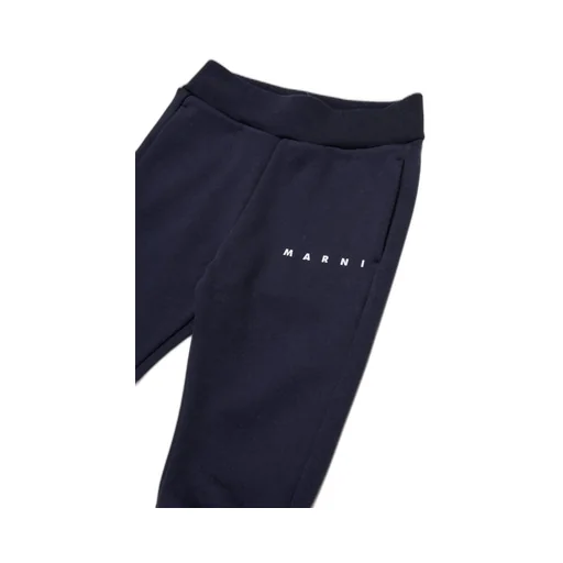 Marni Kids Logo-Printed Fleece Jogger Pants