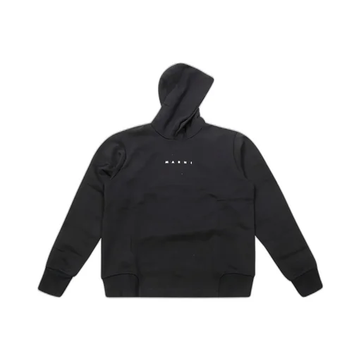 Marni Kids Logo Printed Straight Hem Hoodie
