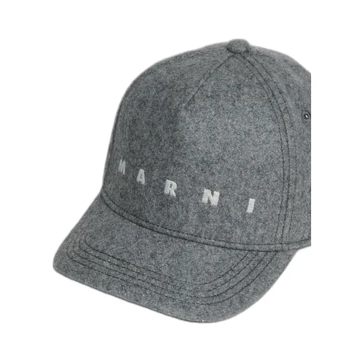 Marni Kids Logo Embroidered Baseball Cap