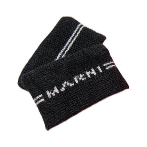 Marni Kids Logo Intarsia Knitted Gloves