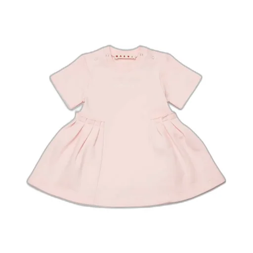 Marni Kids Logo Printed Short-Sleeved Dress