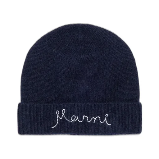 Marni Kids Logo-Embroidered Beanie