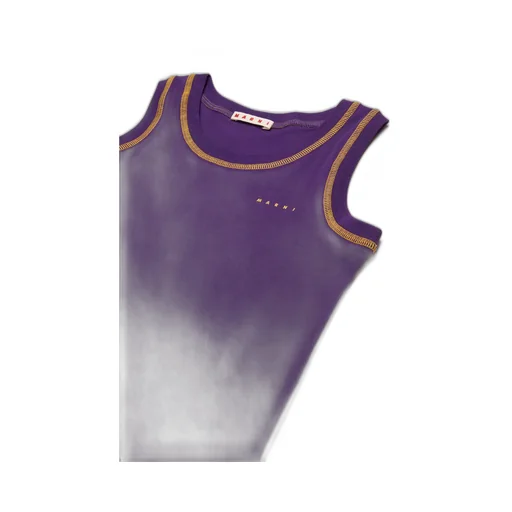 Marni Kids Logo Printed Crewneck Tank Top