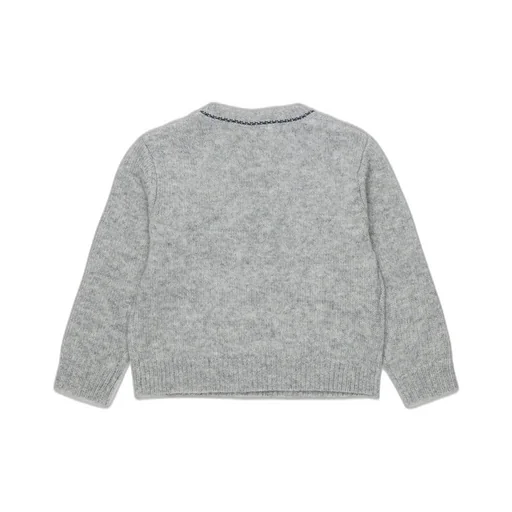 Marni Kids Logo Embroidered Knitted Jumper