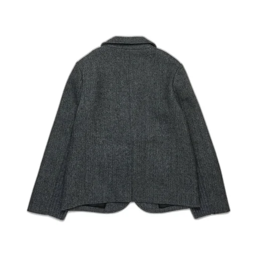 Marni Kids Herringbone Patterned Single-Breasted Blazer