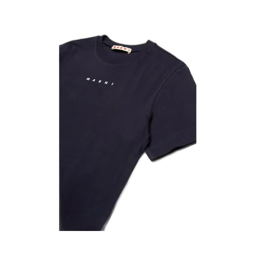 Marni Kids Logo Detailed Crewneck T-Shirt