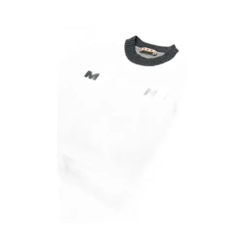 Marni Kids Logo Intarsia Knitted Jumper