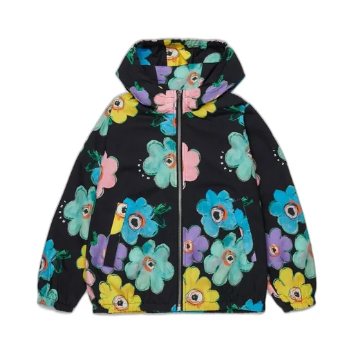 Marni Kids Floral Printed Hooded Jacket