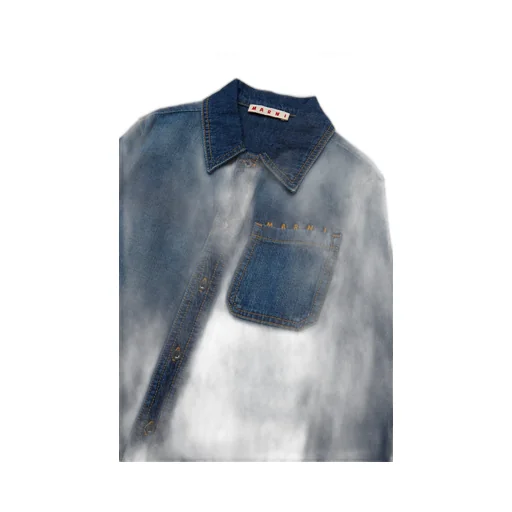 Marni Kids Button-Up Denim Shirt