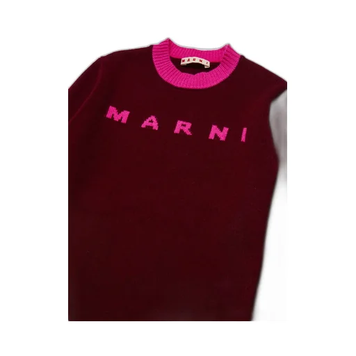Marni Kids Long-Sleeved Knitted Dress