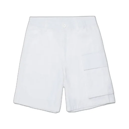 Marni Kids Logo Embroidered Cargo Shorts