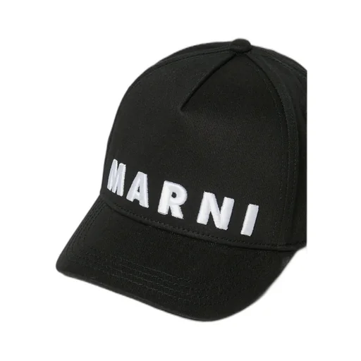 Marni Kids Logo Embroidered Baseball Cap