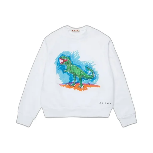 Marni Kids Graphic Printed Crewneck Sweatshirt