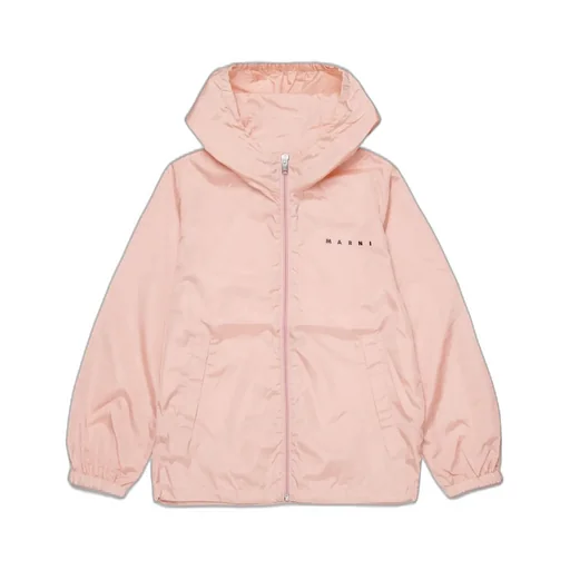 Marni Kids Logo Detailed Hooded Jacket