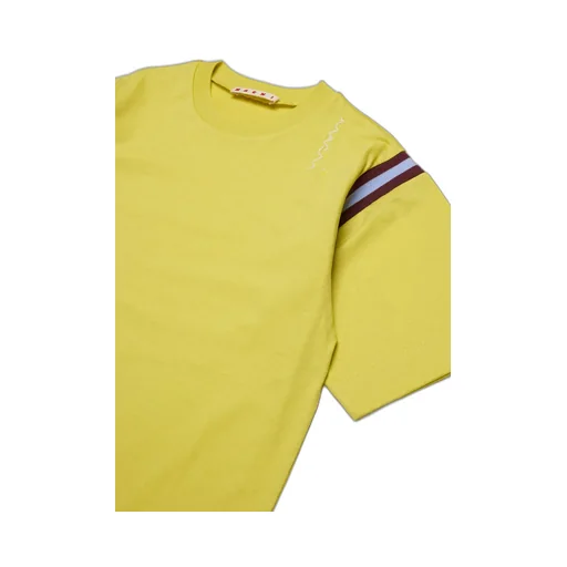 Marni Kids Logo Embroidered Crewneck T-Shirt
