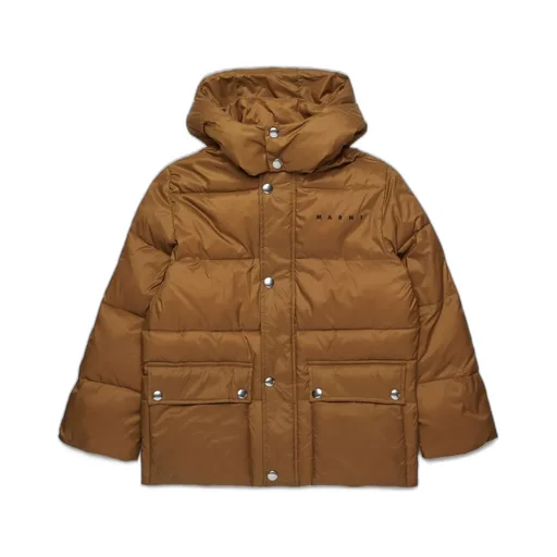 Marni Kids Logo-Print Hooded Jacket