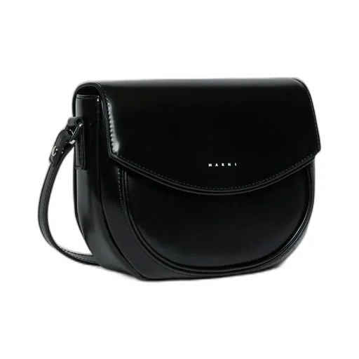 Marni Kids Logo Printed Smile Crossbody Bag