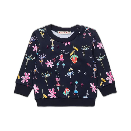 Marni Kids Allover Floral Printed Sweatshirt