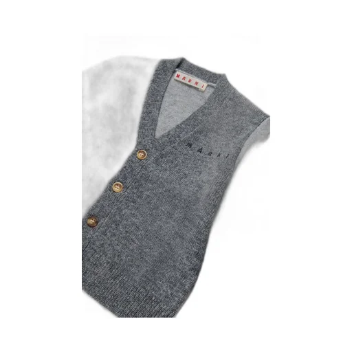 Marni Kids Two-Tone Knitted Cardigan