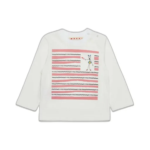 Marni Kids Graphic Printed Long-Sleeved T-Shirt
