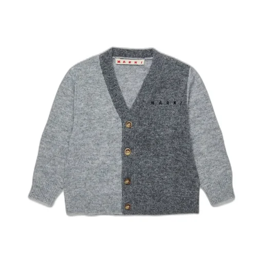 Marni Kids Two-Tone Knitted Cardigan