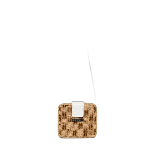 Marni Kids Logo Patch Foldover Top Shoulder Bag
