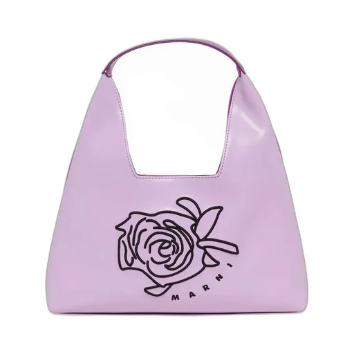 Marni Kids Floral Embroidered Tote Bag
